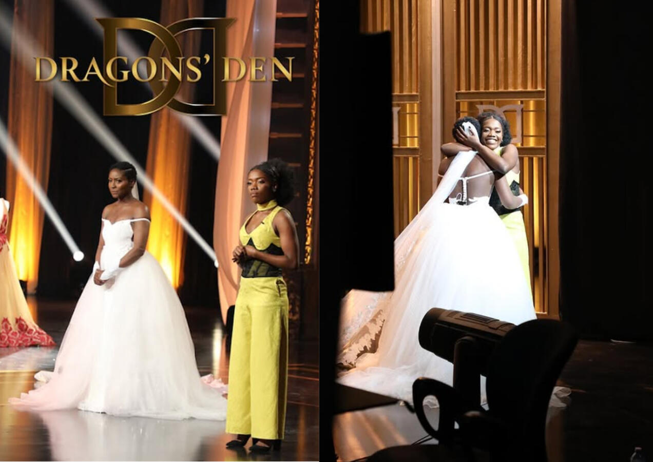 A picture of Liz and Zoba Martin on Dragon's Den